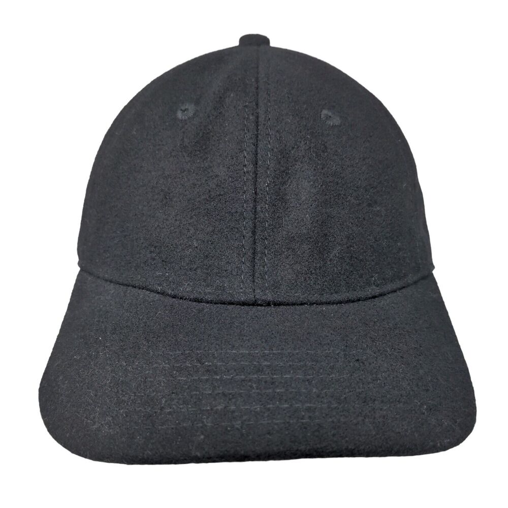 Gadiemkensd Slideback Hat Black Large Adjustable 6 Panel Wool Solid Blank